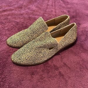 Crown Vintage Leopard Cow Fur Women’s Loafer shoe
